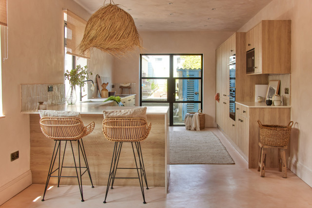 The Newquay Beach House middelhavsstil-koekken