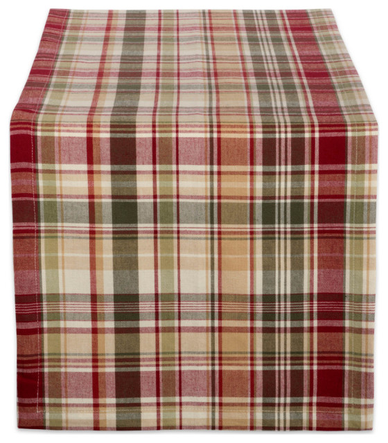 DII Give Thanks Plaid Table Runner