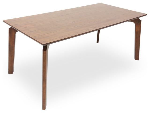 Slice Cocoa Wood Dining Table