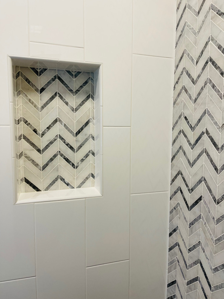 Roseville Chevron Guest Bath