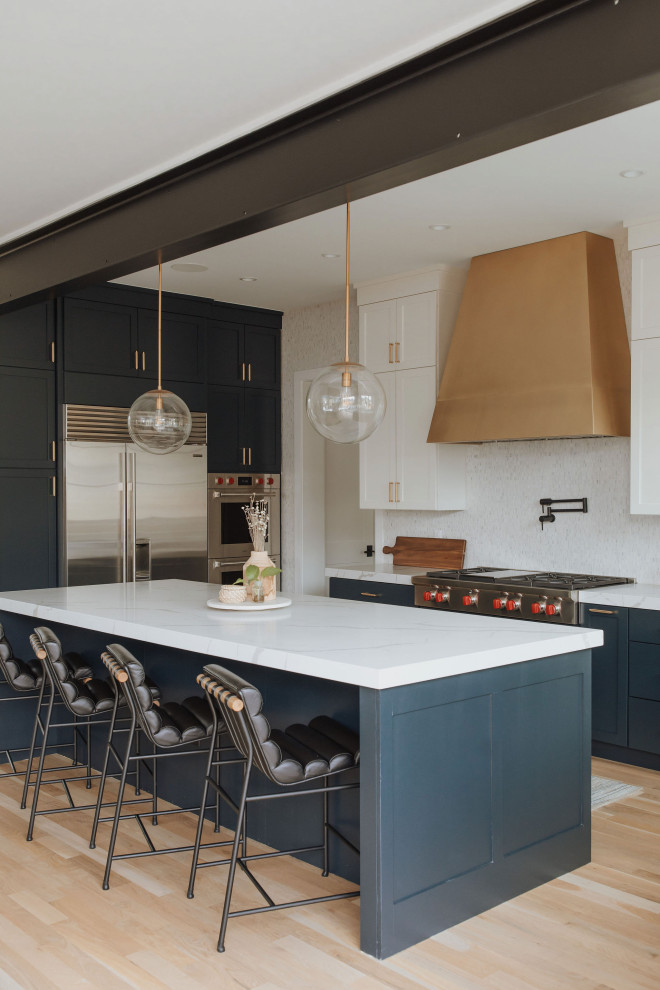Inspiration for a transitional kitchen remodel in Denver