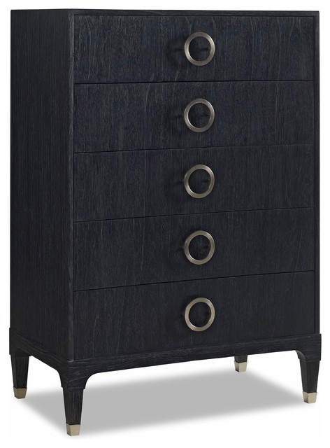 Haiden Modern Clic Brown Teak Br 5 Drawer Tall Dresser Haiden Modern Clic Black Onyx Steel 5 Drawer Tall Dresser