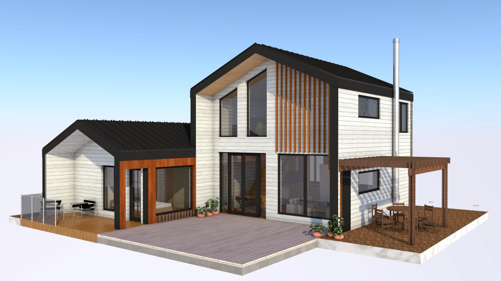 Индивидуальный проект частного дома в стиле БарнХаус