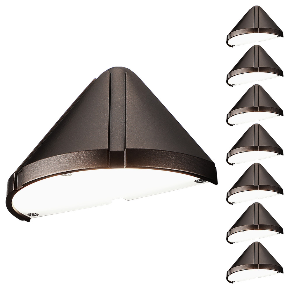 8Pack LED 1224V Deck Step Light, 4000K, Oil Rubbed Bronze