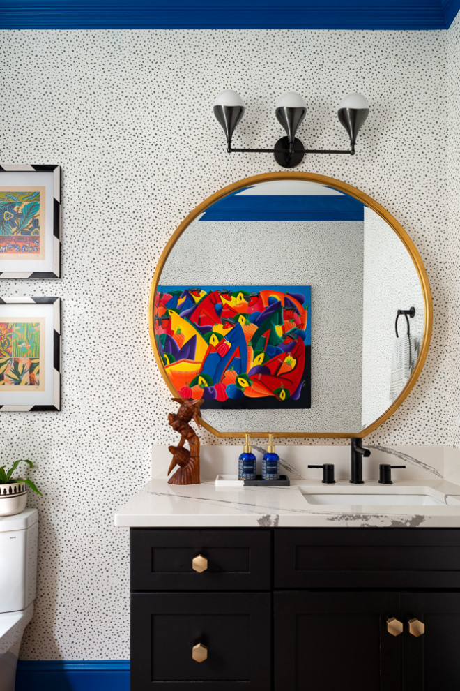 Powder Bathroom - Eclectic - Powder Room - Atlanta - by Gina Sims ...