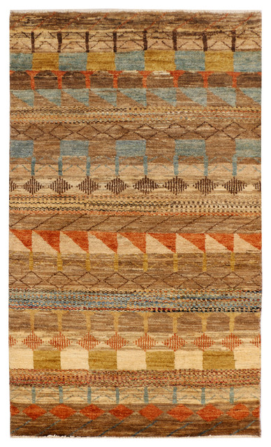 Handmade Stani Gabbeh Rug Multi Colored 3 X 5 1 Handmade Stani Gabbeh Rug Multi Colored 3 X 5 1 Contemporary Area Rugs By Alrug