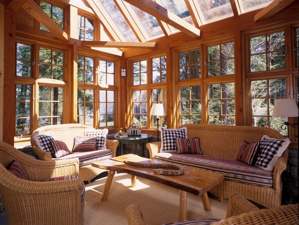 Design ideas for a country sunroom in Manchester.