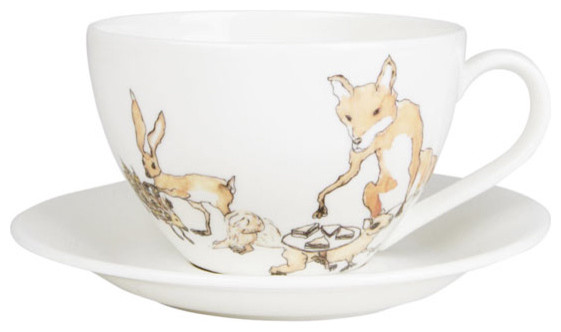 Animal Tea Party Teacup And Saucer, MELLOR WARE