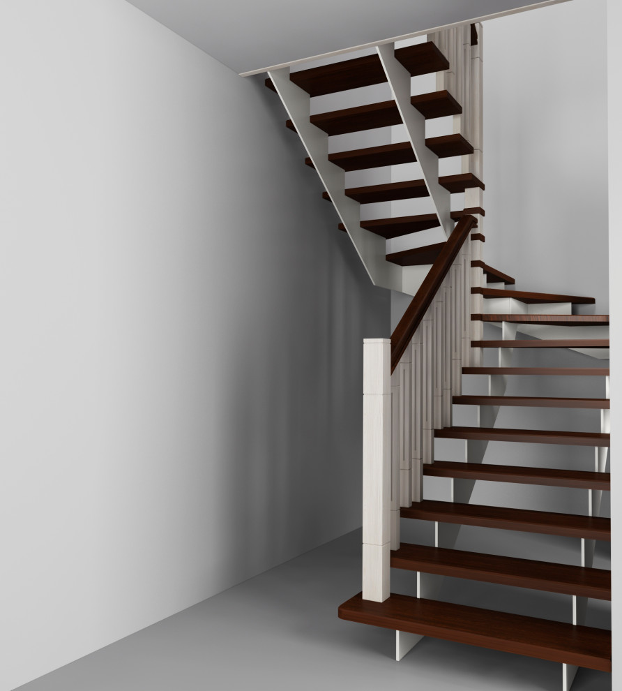 Металлический каркас с классическим ограждением