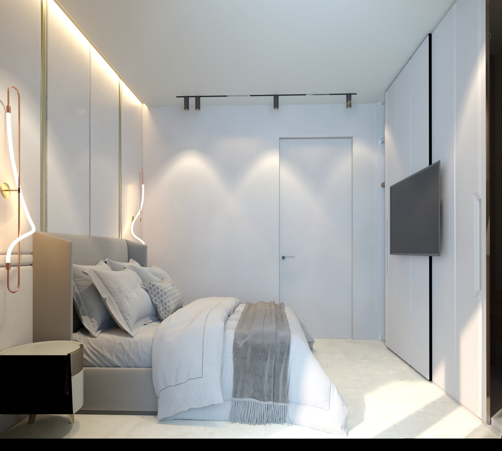 Гостевая спальня в проекте загородного дома Mountain House