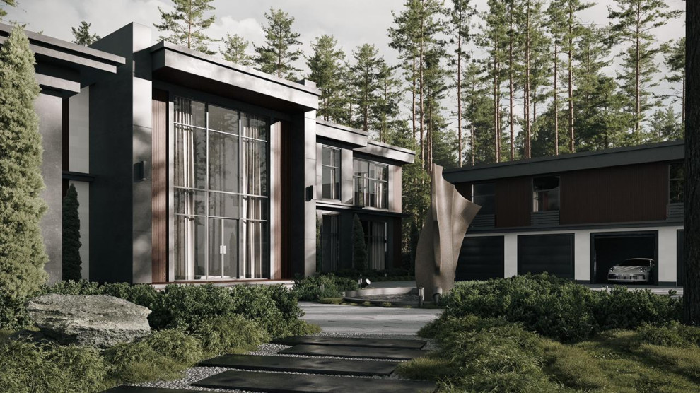 Дизайн интерьера загородного дома в поселке «Лесной простор»