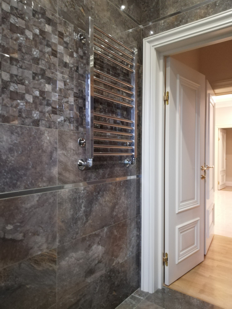 Дом в стиле американская классика, неоклассика. Фото в процессе