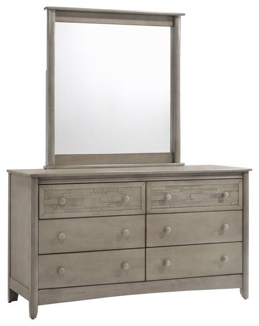 Endicott 6 Drawer Chest With Mirror Transitional Kids Dressers