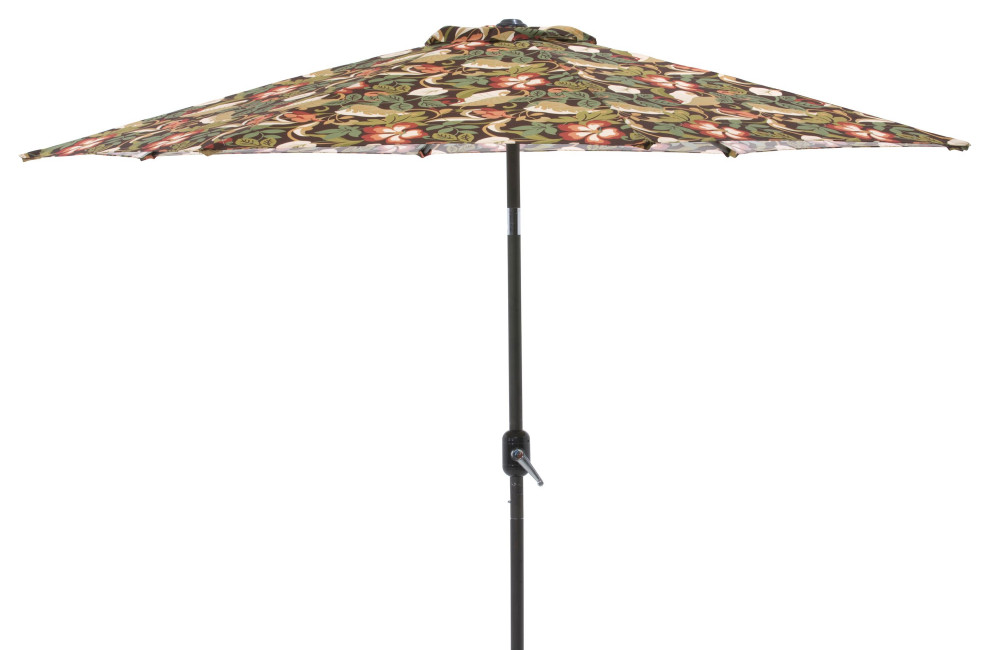 Coventry Brown Patio Market Umbrella Tropical Outdoor Umbrellas