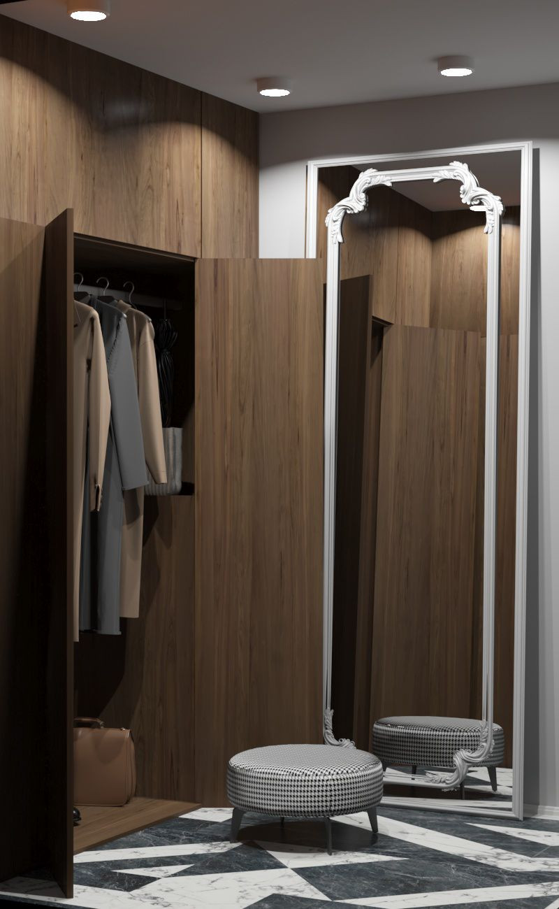 Просторная квартира с гостевой в классическом стиле