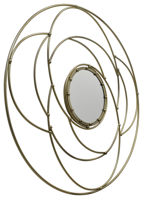 GDF Studio Aileen Modern Circular Wall Mirror - Transitional - Wall ...