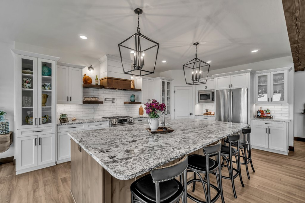 Inspiration for a rustic kitchen remodel in Seattle
