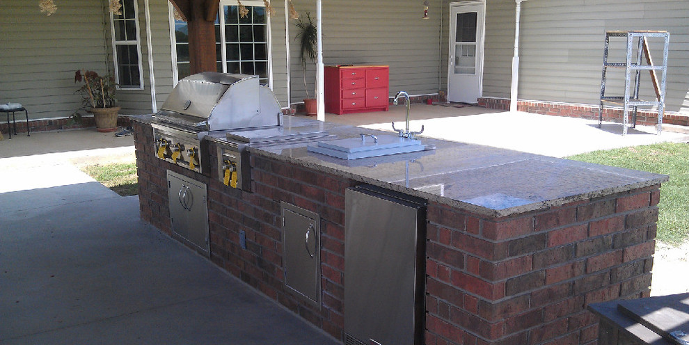 Patio kitchen - backyard patio kitchen idea