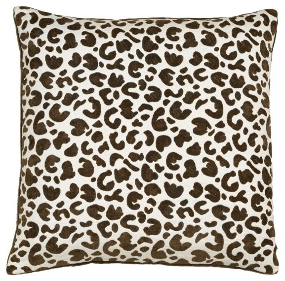 Chocolate Leopard Outdoor Pillow Outdoor Cushions And Pillows