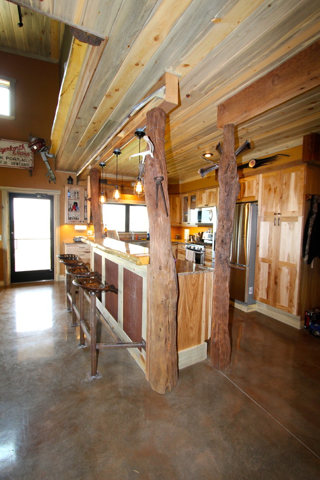 Design ideas for a country kitchen in Omaha.