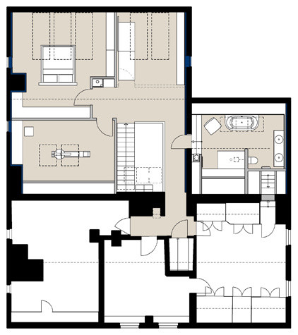 Denkmalgeschütztes Einfamilienhaus - Grundriss vom Dachgeschoss