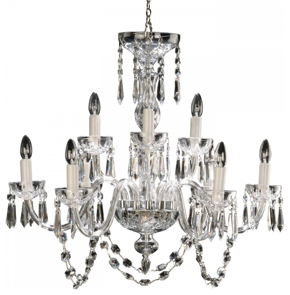 Waterford Crystal Lismore Nine Arm Chandelier - Traditional ...