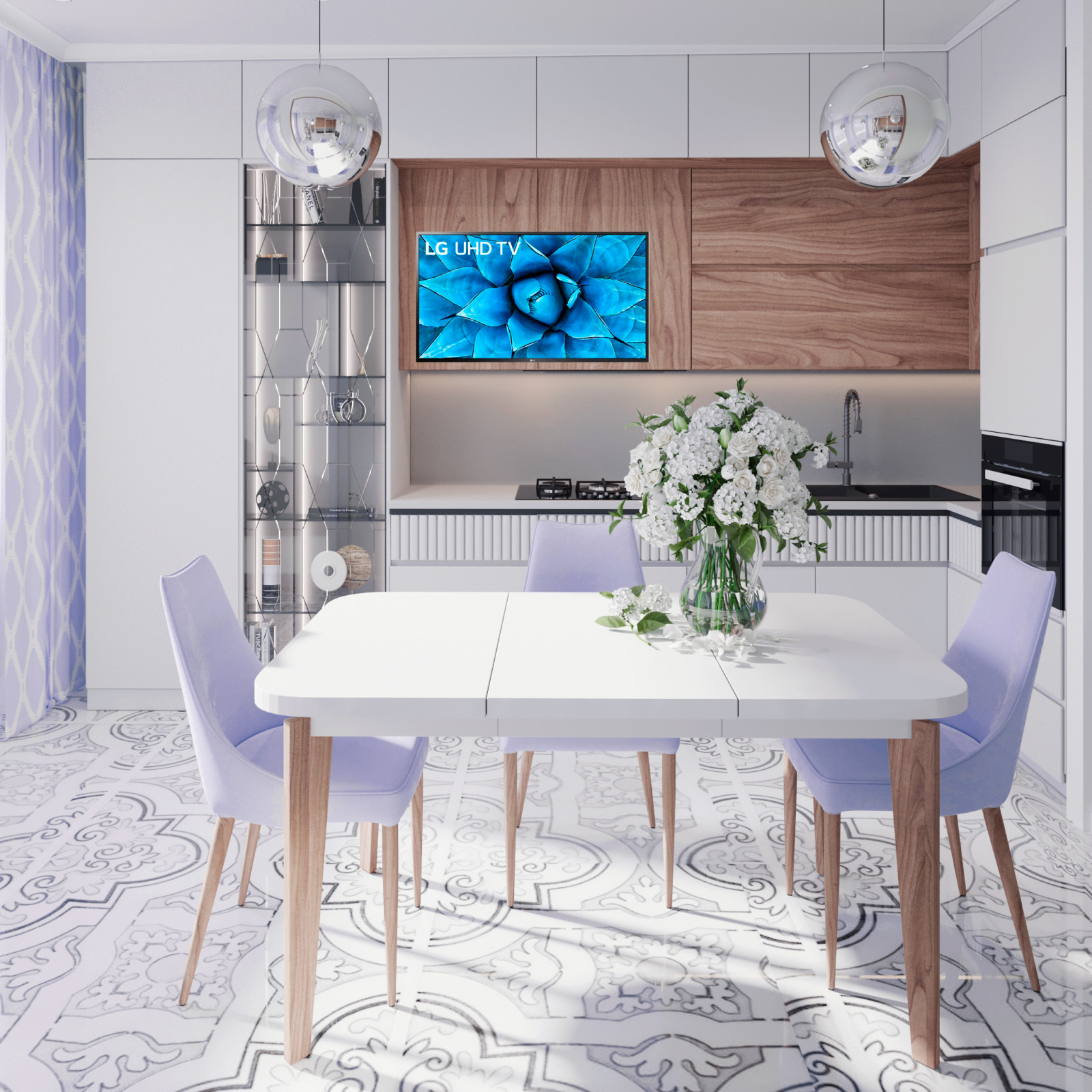 легкая неоклассика в голубом