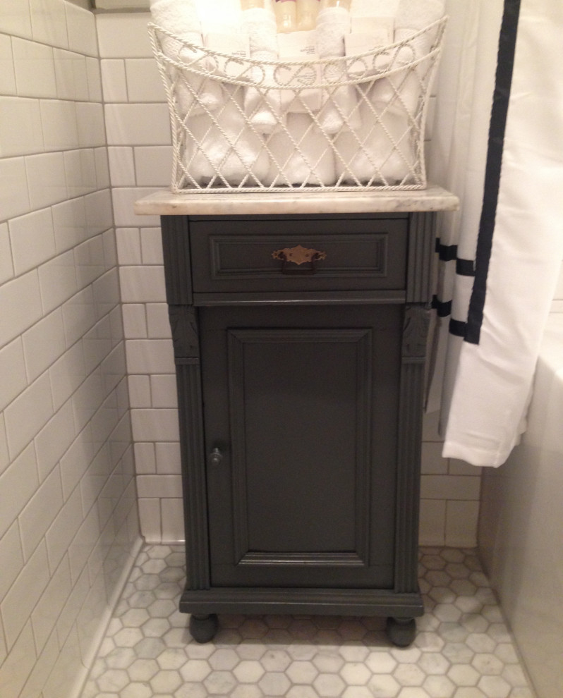 White & Chrome Bathroom