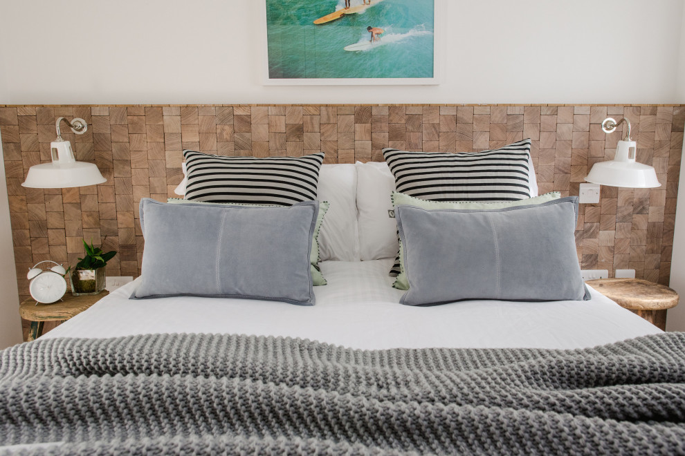 Design ideas for a large nautical bedroom in Cornwall.