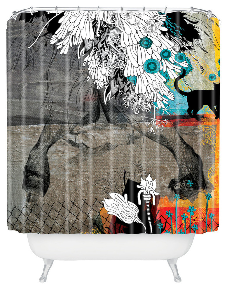 Iveta Abolina Stay Awhile Shower Curtain, Standard 69"x72