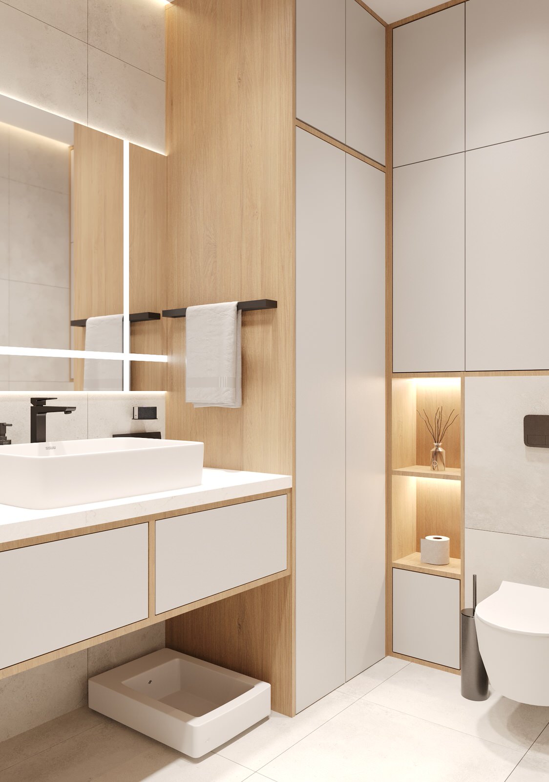 Санузел в ЖК Александровский