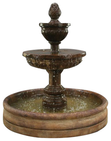 Mediterranean Garden Water Fountain With 46 Basin Traditional Mediterranean Garden Water Fountain With 46 Basin