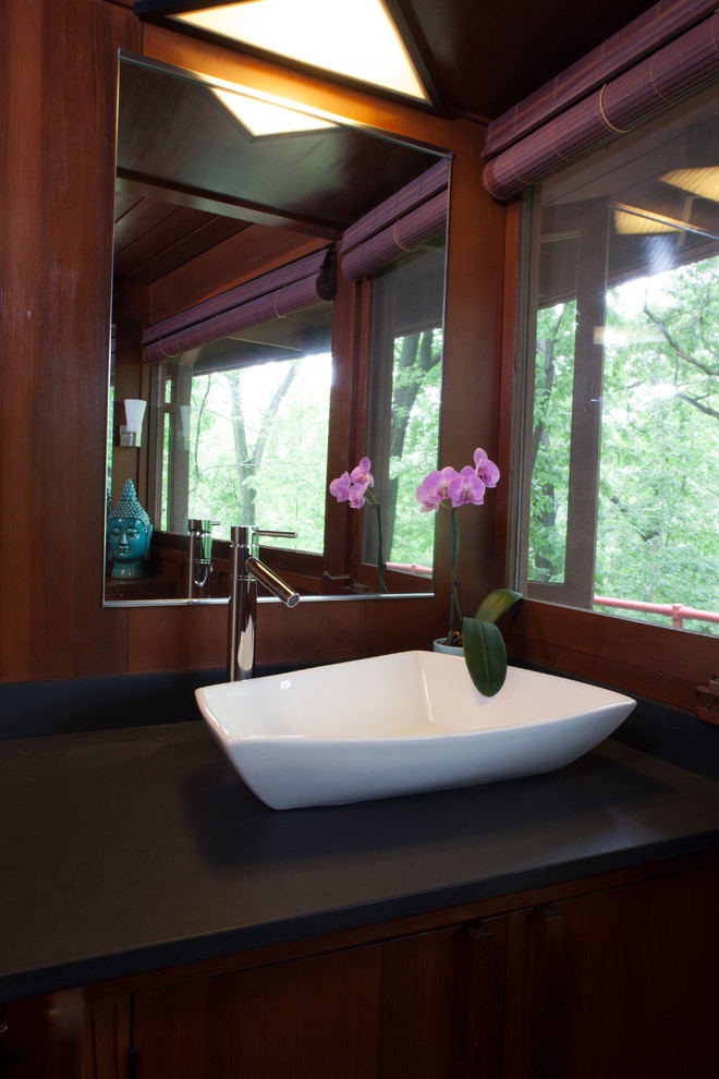 Photo of a midcentury bathroom in Other.