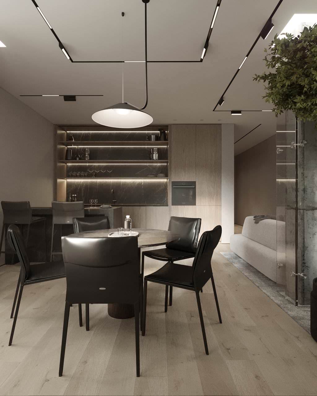 Интерьер гостиной в минимализме