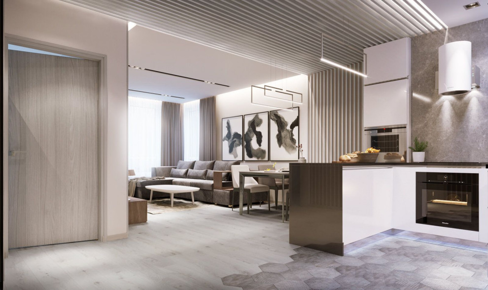 Дизайн проект квартиры для семейной пары 2023