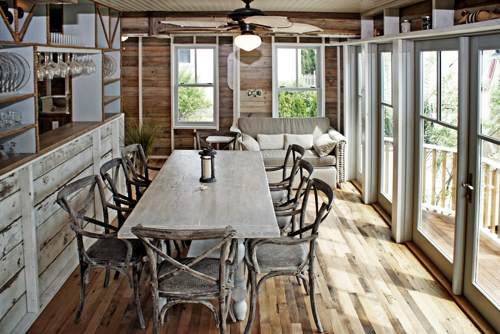 This is an example of a beach style dining room in DC Metro.
