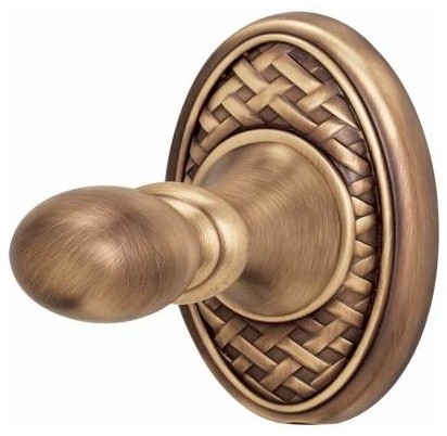 Alno Creations Classic Weave 3 Inch Robe Hook Antique English A8180-Ae