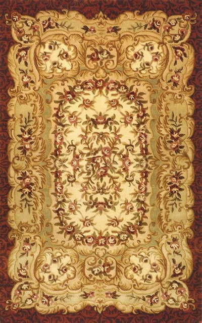 Safavieh Classic CL221A Ivory/Red 9'6"x13'6" Rug