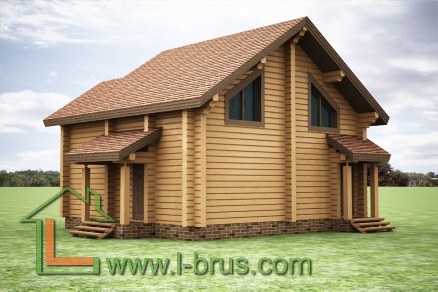 Проекты домов из профилированного бруса