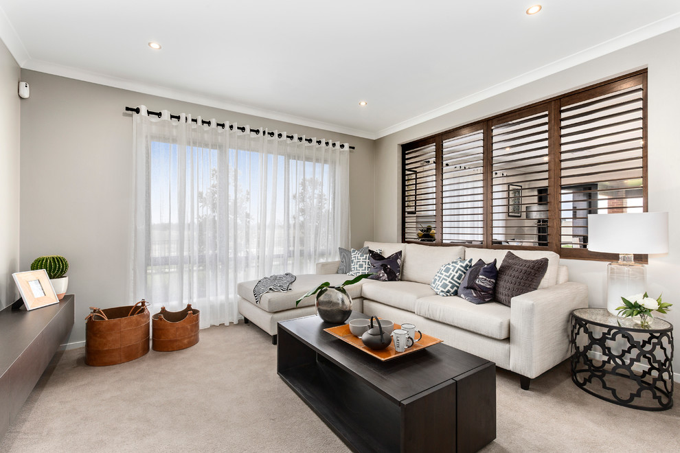 This is an example of a family room in Melbourne.