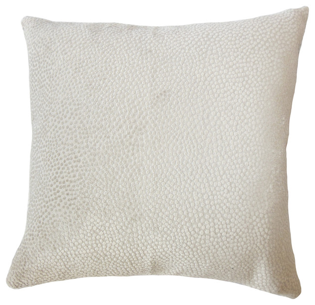 Haines Solid Down Filled Throw Pillow Dove Contemporary