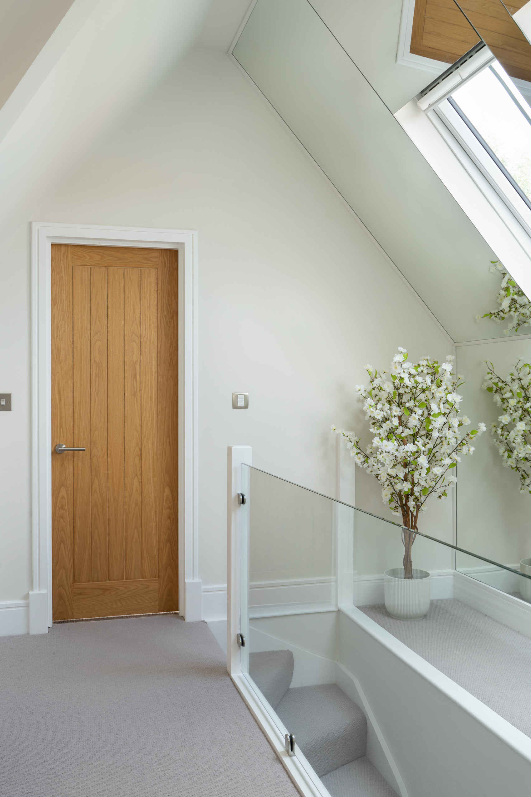 Bespoke Banister and Mirrored Wall & Ceiling (Meditation Space)