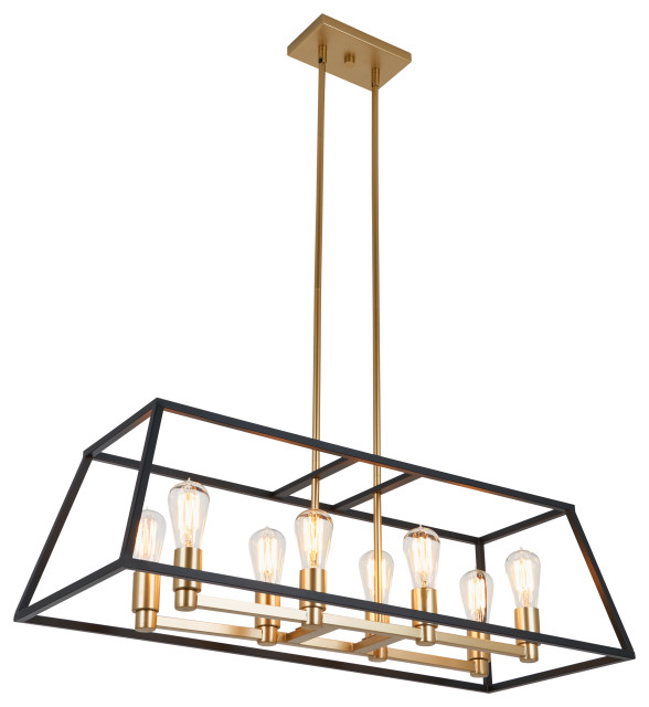 Artika Carter Light Fixture Industrial Kitchen Island Lighting By Houzz Artika Carter Light Fixture, Acevedo 10 Light Crystal Chandelier