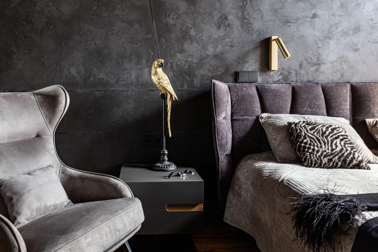 Черный интерьер 66м.кв.