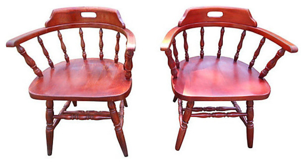 Consigned - Vintage Captain Arm Chairs SOLD