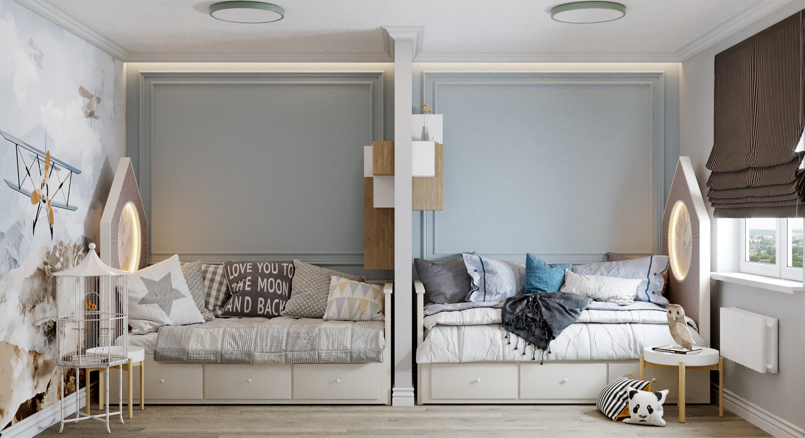 Дизайн интерьера в светлых тонах в новостройке Москвы