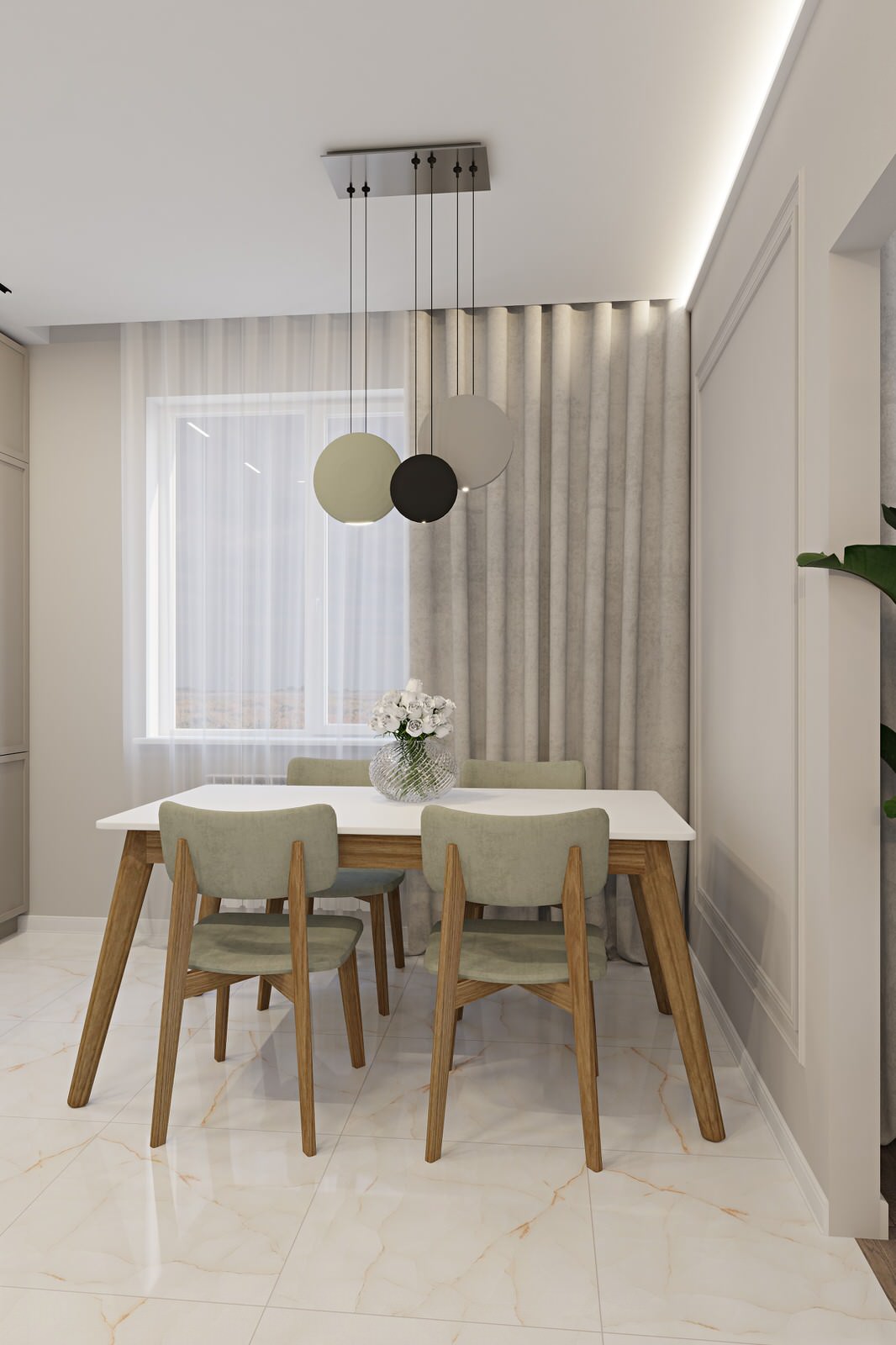 Кухня в светлых тонах