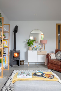 75 Beautiful Living Room with a Wood Burning Stove Ideas and Designs -  October 2023 | Houzz UK