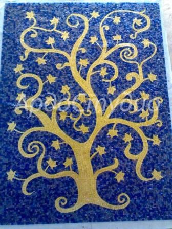 Художественная сборка панно из мозаики