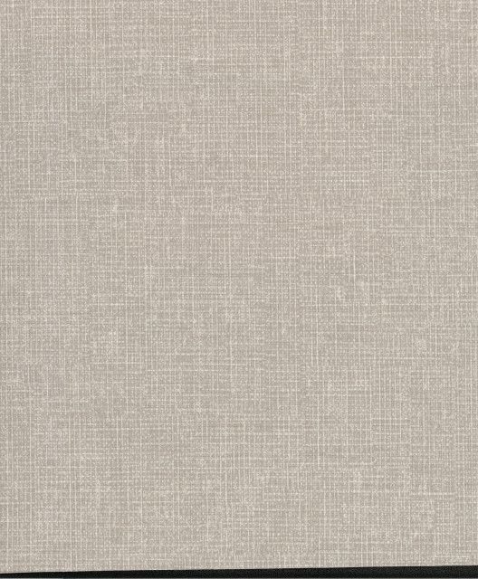 Arya Grey Fabric Texture Wallpaper Contemporary Wallpaper by Brewster Home Fashions Houzz